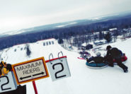 Snowtubing by students of Cestar High school Toronto,Ontario 